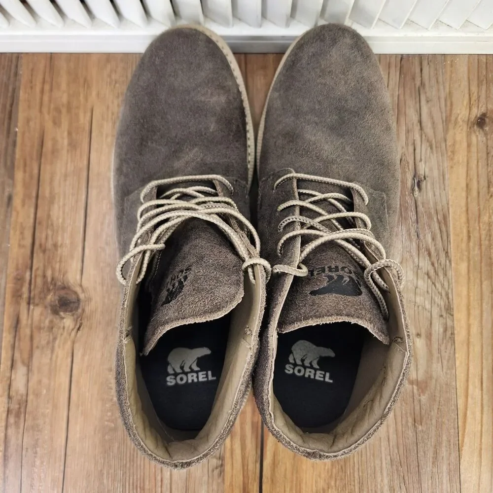 Sorel Madson II Waterproof Chukka Boots Mens Sz 9.5 Brown Suede Outdoors Hiking